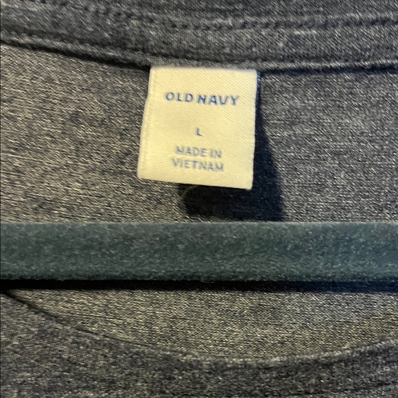 Old Navy Heathered Blue Tee Shirt Dress, Size L - Picture 2 of 3